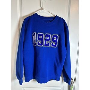 Savannah Tech 1929 Royal Blue Crewneck Sweatshirt Mens Medium